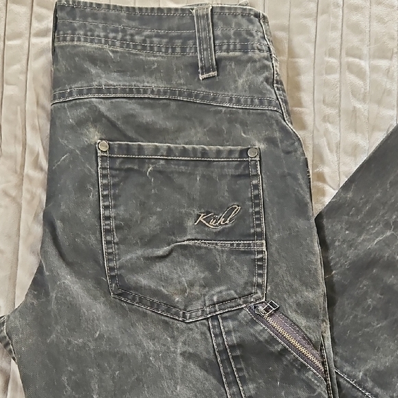 Kuhl Charcoal Distresed Jeans Sz 6 - Picture 2 of 9